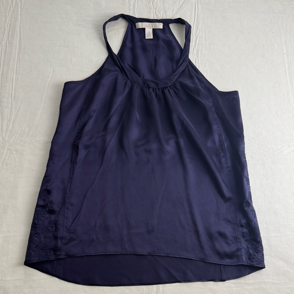 Banana Republic Heritage Wonen's  Violet Sleeveless Silk Top Size XS